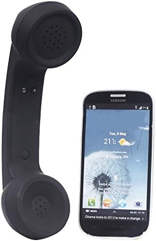 Vintage-Style Wireless Bluetooth Headset: Retro Phone Handset with Built-In Mic for Clear Calls & Music | Comfortable Design for i Phone & Android | Enhance Your Audio Experience with Radiation Reduction & Seamless Connectivity