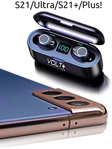 Samsung Galaxy-Compatible Wireless Bluetooth 5.3 Earbuds with IPX7 Waterproof Protection and 2000 m Ah Power Bank Case – 150 Hours of Uninterrupted Listening, Enhanced Noise Cancellation, Ergonomic Design for Ultimate Comfort and Superior Sound Quality