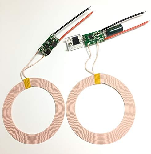 Taidacent High-Efficiency Wireless Power Supply Module – Versatile Inductive Charging Coil with 12 V-24 V Input and 5 V 2 A Output for Enhanced Device Compatibility and Optimal Charging Speed – Ideal for Home, Office, and Industrial Use