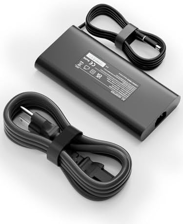 High-Power 100 W USB-C Laptop Charger for Dell Models – Fast Charging AC Adapter with Enhanced Compatibility for Latitude, Inspiron, and Precision Series – Eco-Friendly TPE Cable, Multiple Safety Protections, and Convenient Cable Management – Ideal Travel Companion for Home and Office Use