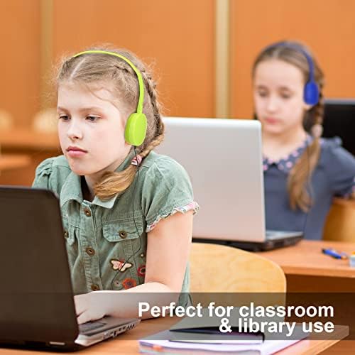 Dynamic 30 Pack Kids Wired Headphones – Colorful On-Ear Design with Premium Stereo Sound for Classroom, Travel & Fun – Rugged & Cozy Earbuds for Boys and Girls – Ideal for Tablets, Laptops & Educational Engagement