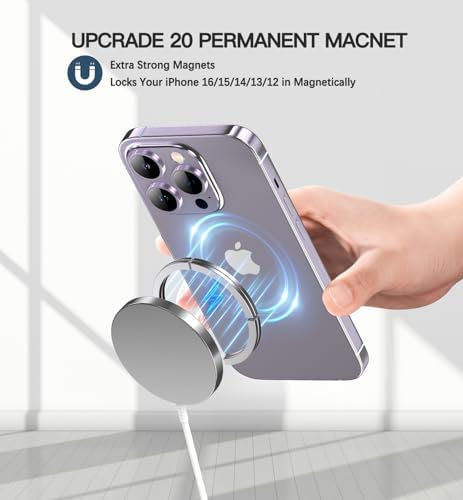 Revolutionary 15 W Magnetic Wireless Charger – Ultra-Fast Mag Safe Charging Pad Duo for i Phone 16 Series, Seamless Air Pods Compatibility, Sleek Design for Effortless Power-Up Anywhere