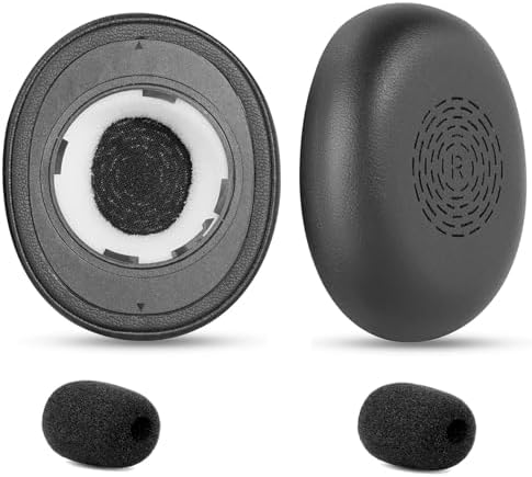 Upgrade Your Jabra Evolve2 65 Wireless Headphones with Premium Protein Leather Earpads – Ultimate Comfort, Superior Noise Isolation, and Effortless Installation for Audio Enthusiasts and Professionals