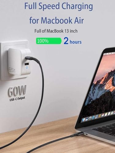 Fast Charging USB C to USB C Cable – 10 ft Braided Type C Charger Cord (2-Pack) for i Phone 15 Series, i Pad Pro/Air, Mac Book Air, Samsung Galaxy S23/S22/S21, Note 20 & PS5 – 60 W Power Delivery, Durable & Tangle-Free Design for Maximum Flexibility and Enhanced Compatibility