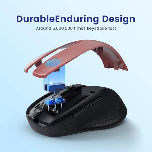 Elevate Your Workflow with the D-09 Wireless Mouse – Ergonomic USB Cordless Design, 5-Level 2400 DPI Precision, 16-Month Battery Life, Perfect for PC, Mac, and Chromebook Users – Convenient 2-Pack for Enhanced Productivity and Ultimate Comfort