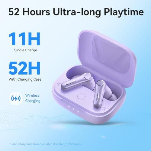 Unleash Superior Sound with Ear Fun Air Pro 4 Wireless Noise Cancelling Earbuds – Advanced Adaptive Hybrid Tech, Qualcomm Snapdragon Sound & apt X™ Lossless Audio for Exceptional Clarity – 52-Hour Playtime & Bluetooth 5.4 for Seamless Connectivity – Ideal for Music Lovers & Professional Calls
