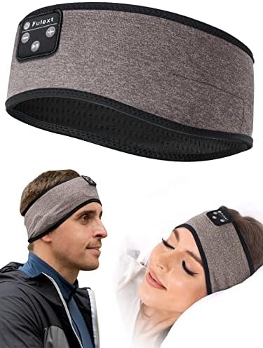 Fulext Bluetooth Sleep Headphones Headband – Ultimate Comfort for Side Sleepers, Thin HD Stereo Sound Quality – Ideal for Insomnia Relief and Travel Convenience – Perfect Gift for Men and Women – Enhanced Compatibility, Long-Lasting Battery Life for All Night Relaxation