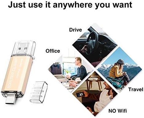 High-Speed 512 GB Dual Port USB 3.0 Type C Flash Drive – Versatile OTG Memory Stick for Android Smartphones & PCs, Compatible with Samsung Galaxy S10/S9/S8/Note 9, LG, Google Pixel – Compact & Stylish Red Design for Effortless File Transfers