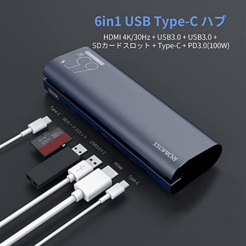 ROMOSS 18000 m Ah USB C Power Bank Hub – Fast Charging Portable Charger with 100 W Power Delivery, Dual USB Ports, 4 K HDMI Output & SD Card Reader – Ultimate Multiport Adapter for Mac Book Pro and On-the-Go Professionals