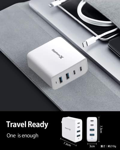 Ultimate 100 W Ga N USB-C Charger with 4 Ports – Fast Charging Block for Mac Book Pro/Air, i Phone 15/14/13/Pro Max, Samsung Galaxy – Compact & Foldable Design for On-the-Go Power Solutions