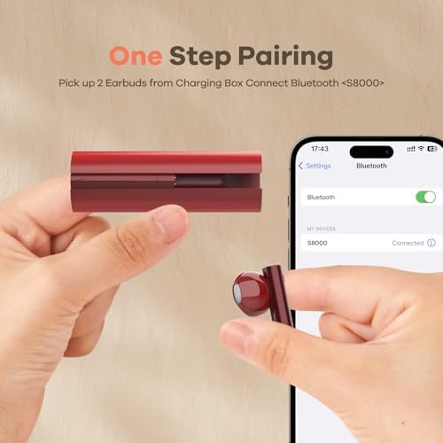 Foxeye Bluetooth 5.4 Advanced Noise Cancelling Earbuds – Ergonomically Designed Wireless Headphones with Touch Controls for Ultimate Comfort and Seamless Connectivity, Ideal for Active Lifestyles and Daily Travel, Compact Charging Case for Enhanced Portability and Quick Access