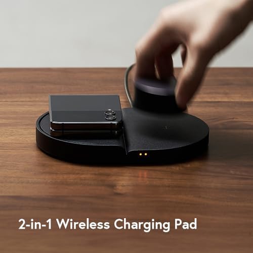 ODDICT Platform Duo – 15 W Super-Fast Wireless Charger for Samsung Devices – Sleek Dual Device Charging Solution with 1.5 M Metal Cable – Modern Aesthetic & Enhanced Compatibility for Qi-Enabled Gadgets – No Adapter Included for Tailored Use