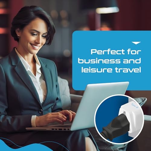 Ultimate Compact Travel Power Adapter for UK & Ireland – Dual USB & USB-C Fast Charger with 3.1 A Output – Type G Plug Converter for Seamless Global Connectivity in Hong Kong, England, Dubai, and Saudi Arabia – Safe, Efficient Design for Smart Travelers