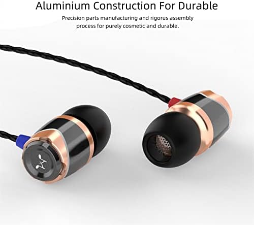 Sound MAGIC E10 Wired Earphones: High-Fidelity Stereo Earbuds with Noise Isolation and Powerful Bass – Tangle-Free Comfort in Sleek Gunmetal Finish for Ultimate Audio Experience