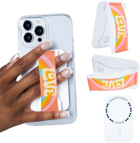 Revolutionary Love Handle PRO Magnetic Phone Grip & Stand – Ultimate Silicone Strap for i Phone & Android – All-in-One Device Mount, Kickstand, and Secure Holder – Experience Unmatched Stability, Style, and Convenience for Every Smartphone User