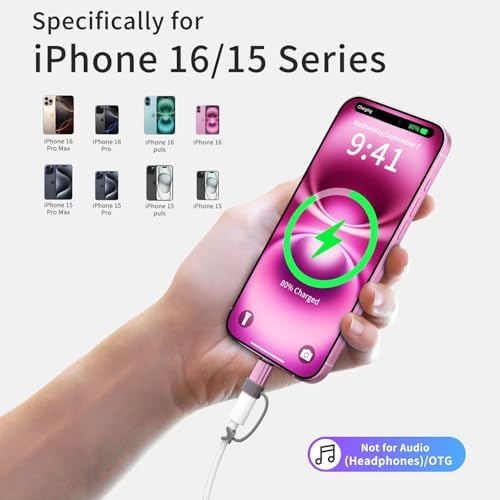 Premium 4-Pack Lightning to USB C Adapters for i Phone 15/16 and Galaxy S24 – Fast Charging & Data Sync Solutions for Seamless Connectivity, Compact Design, and Enhanced Durability – Essential Accessory for Modern Devices