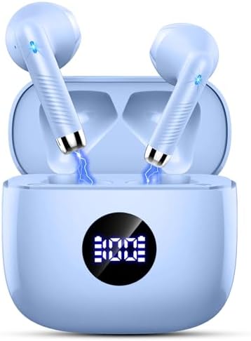 Elevate Your Audio Experience with Jxrev Wireless Earbuds: Advanced Bluetooth 5.4 Connectivity, Exceptional Active Noise Cancellation, and 40-Hour Battery Life – Perfect In-Ear Companion for Audiophiles and Busy Professionals Seeking Unmatched Sound Quality and Comfort