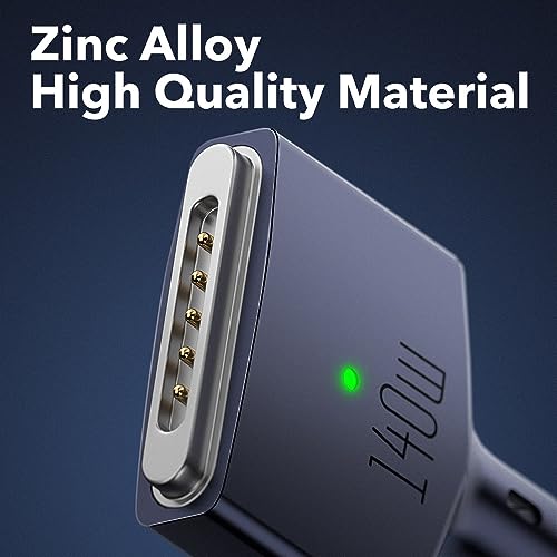Transform Your Charging Setup with the Slim Q 140 W USB-C Magnetic Charging Cable for Mac Book – 2 m Length, Effortless Magnetic Connection, Premium Durability for Fast and Reliable Power Delivery on the Go and at Your Desk