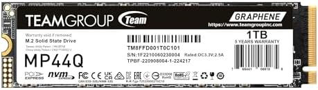 TEAMGROUP MP33 256 GB NVMe SSD – Ultra-Fast M.2 2280 Solid State Drive for Unmatched Performance Enhancement – Exceptional SLC Cache 3 D NAND TLC, PCIe Gen3 x4, Ideal for Gaming & Productivity – Experience Lightning Read Speeds Up to 1600 MB/s and Write Speeds Up to 1000 MB/s – Transform Your System with Unrivaled Efficiency & Reliability