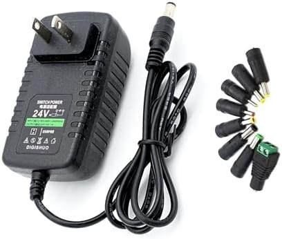 DIGISHUO 24 V 4 A High-Efficiency Power Supply Adapter – Premium AC to DC Transformer for LED Strip Lights and CCTV Cameras – Robust 96 W Switching Converter with Enhanced Safety Features and Global Compatibility