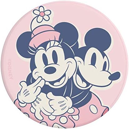 Minnie & Daisy Pop Socket Phone Grip with Versatile Kickstand – Stylish Adhesive Cell Phone Holder for One-Handed Use – Universal Compatibility with i Phone, Samsung & More – Swappable Design for Customization and Wireless Charging Friendly – Anti-Drop Technology for Enhanced Security – Perfect for On-the-Go Users