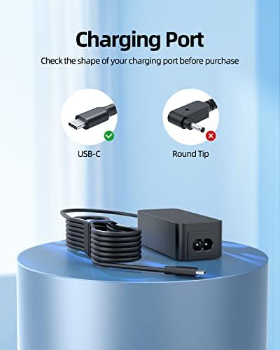 45 W USB-C Charger for Lenovo Idea Pad & Chromebook – Fast, Safe Power Supply with UL Certification for Enhanced Compatibility and Reliability