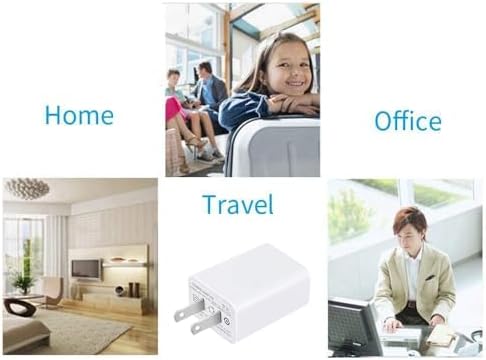 High-Speed Dual USB Wall Charger by FOBSUNLAND® – 5 V 2 A AC Power Adapter for i Phone, i Pad, Samsung, Kindle & More (White, 2-Pack) – Ultimate Compatibility & Travel Convenience with Safety Features
