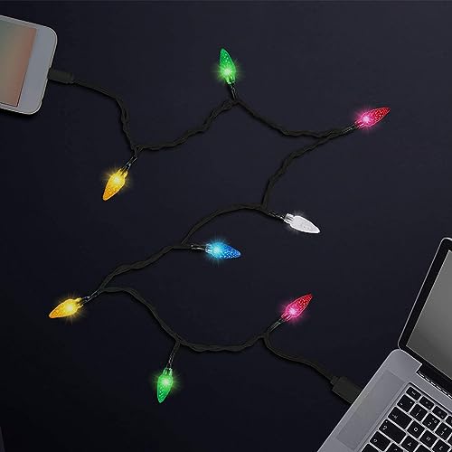 Elevate Your Charging Experience with 2 pcs Multicolor LED USB Charging Cable – Perfect for Festive Décor and Fast Device Powering for Christmas, Valentine’s Day, and Gatherings – Enhanced Compatibility, Durable Design, and Ambient Glow