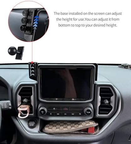 Transform Your Ford Bronco Sport 2021-2024 with the Ultimate Mag Safe-Compatible Wireless Charging Phone Holder – 360-Degree Rotating Mount for Seamless Navigation on 8-Inch Screens, Effortless Installation, and Secure Grip for Hands-Free Convenience