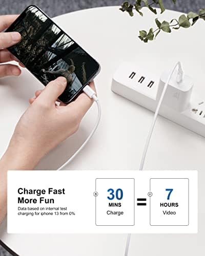 Power Up Fast with the 30 W USB-C Charger: Ultimate Charging Solution for Mac Book Air M1/M2 & i Phone 15/16 Pro Max – Includes 6 FT Cable for Maximum Convenience and Speed – Ideal Gift for Tech Enthusiasts and Professionals – Enhanced Safety Features for Reliable Performance – Compatible with i Pad Pro and Samsung Galaxy Devices – Charge 2 x Faster than Traditional Chargers – Perfect for Home, Office, or Travel Usage – Experience Unmatched Charging Efficiency and Versatility – Celebrate Special Occasions with the Perfect Present for Men and Women