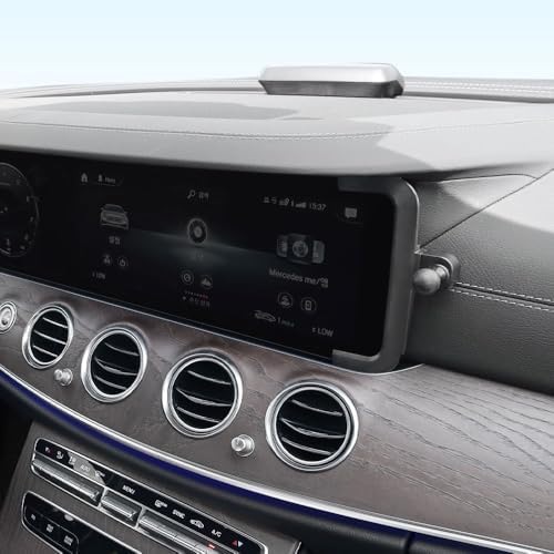 Custom-Fit FICS Car Phone Holder for Mercedes-Benz E-Class (W213) 2017-2023 & CLS (C257) 2019-2023 – Seamless Navigation Mount with 360-Degree Rotation for Enhanced Driving Experience – Premium Interior Accessory for Hands-Free Use and Optimal Device Display