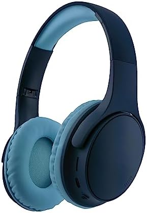 Light Blue Kids Bluetooth Headphones – Safe 93 d B Volume Limitation for Ear Protection – Foldable & Travel-Friendly Design – Built-in Microphone for Hands-Free Calls – Comfortable Wireless Headphones for Toddlers and Children – Perfect for School, Home, and Fun Activities