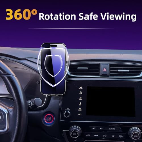 Enhanced Honda CR-V Phone Holder for 2007-2011 Models – Adjustable Cradle for 4-7 Inch Smartphones, 360-Degree Rotation, Easy Installation, Durable Auto Accessory for Safe Navigation and Connectivity