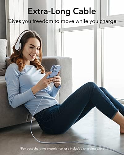 ESR Mag Safe 15 W Wireless Charger – Dual USB-C Charging Pad for i Phone 16 Pro Max, 16 Pro, 16, 16 Plus, 15, 14, 13, 12, and Galaxy S25 – Sleek Desert Titanium Finish – Effortless Magnetic Alignment for Air Pods Pro/3/4 – High-Speed Charging & Enhanced Device Compatibility