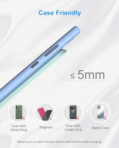 NANAMI Qi-Certified Fast Wireless Charging Stand – Ultimate Compatibility for Samsung Galaxy S25/S24/S23/S22/S21/S20 & i Phone 16/16 Pro/16 Pro Max/15/14/13 – Sleek Design, Rapid Power Delivery, and Adjustable Viewing Angles for a Seamless Charging Experience