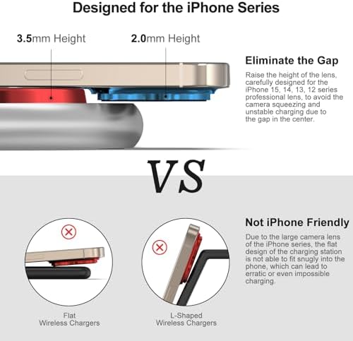 Sleek 3-in-1 Magnetic Charging Station for Apple Devices – Fast Mag-Safe Wireless Charger Stand for i Phone 16/15/14/13/12, Apple Watch, and Air Pods – Elegant Golden Design with Enhanced Compatibility and Safety Features