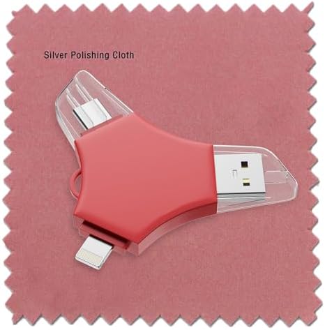 MFi Certified 128 GB USB 3.0 Flash Drive – 3-in-1 External Memory Stick for i Phone, i Pad, Android & PC – High-Speed Data Transfer for Photos, Videos & Backup – Ultimate Portable Storage Solution for Effortless Data Management and Secure File Sharing