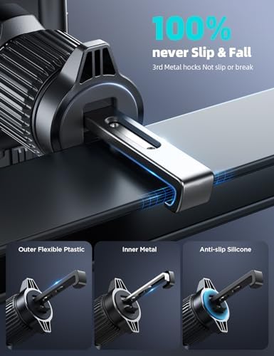 JOYROOM Dual Coil Wireless Car Charger Mount – Fast Charging Phone Holder with Auto Smart Clamping for i Phone 16 Pro Max & Samsung Galaxy S24/S24/S22/21 Ultra – Ultimate Compatibility and Convenience for On-the-Go Navigation