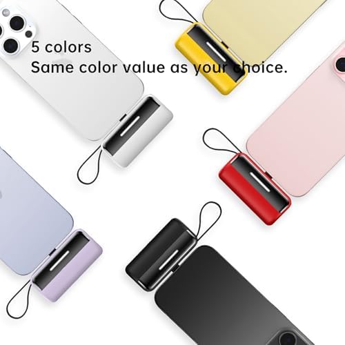 Compact Dual-Pack Portable Power Bank 5500 m Ah with Built-in Cables and Stand – 22.5 W Fast Charger for i Phone 16/15/14, Samsung Galaxy & Android Devices – Lightweight Travel Essential for Quick Charging and Easy Portability – Smart LED Display for Battery Life Monitoring