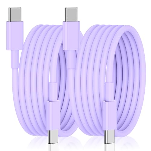 High-Speed 2-Pack USB C to USB C Charging Cable – 6 Foot Long, 60 W (3 A) Fast Charger for i Phone 16/15/Pro/Plus/Pro Max, i Pad Pro 12.9/11, i Pad Mini 6, i Pad Air 4/5 & Samsung Galaxy S23/22 – Durable, Tangle-Free, Versatile Design for Optimal Performance and Enhanced Compatibility