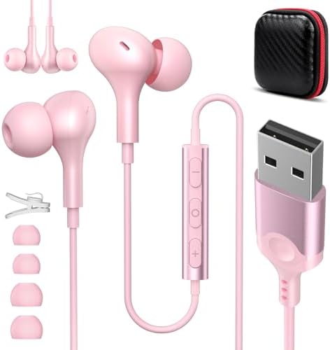 ASKUBSKU Advanced USB Gaming Headset with Noise-Canceling Microphone – 7.5 Ft Wired Earbuds for Enhanced Audio on PC & Laptop, High-Quality Sound for Gaming and Online Meetings, Integrated Mute Feature, Green – Perfectly Compatible with Surface & Switch, Ergonomic Comfort for Prolonged Use