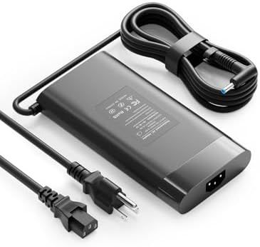 High-Performance 200 W Laptop Charger for HP Victus, Omen, Pavilion, ZBook, and Envy – Fast Charging Power Supply with Enhanced Safety Features, Compatible with Multiple Models and Speeds, Includes 30-Day Satisfaction Guarantee and 12-Month Warranty