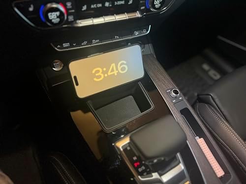 Audi Q5, SQ5 & A5 B9.5 Premium Wireless Charger Mount – Fast, Secure, Hands-Free Convenience for i Phone & Android Users – Elevate Your Driving Experience with Effortless Charging and Navigation Access – Sleek, Easy-to-Install Design for 2020+ Models