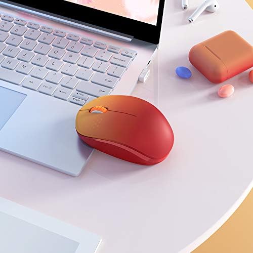 Light Blue Wireless Mouse – Ultra-Quiet 2.4 GHz Noiseless Computer Mouse with USB Receiver for Seamless Windows Experience – Portable, Ergonomic Design for Home, Office, or Travel