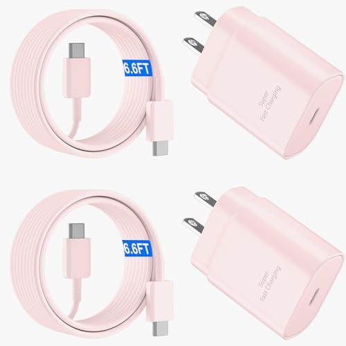 25 W Ultra-Fast Samsung Charger with 6.6 FT USB-C Cable | Rapid Charging Solution for Galaxy S25/S24/S23/S22/S21/Note Series | High-Speed Performance & Safety Features for On-the-Go Users | Ideal for Travel & Everyday Use | Boost Your Device’s Battery Life Effortlessly