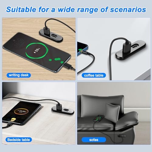 Transform Your Workspace with XMSJSIY USB C Desk Power Grommet Outlet – Seamlessly Integrated Charging Hub for USB & Type-C Devices – Efficient 5 V/2 A Output, 1.2 m Cable for Flexible Use at Home, Office, or On-the-Go – Clutter-Free Convenience at Your Fingertips