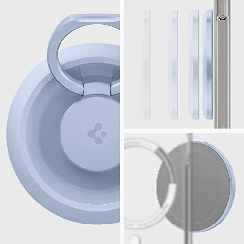 Spigen O-Mag Magnetic Phone Holder Grip for Mag Safe – Enhanced 360-Degree Rotation and Anti-Scratch Design for i Phone 16, 15, 14, 13, 12 Series & Galaxy S25/S24/S23 – Versatile Kickstand & Slip-Free Grip in Sleek Black (OM100) – Ultimate Compatibility with Magnetic Cases