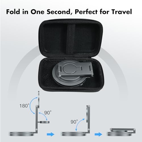 Magnetic 3-in-1 Wireless Charging Station for Samsung Galaxy: Fast, Foldable Dock for S24/S23/S22/Note20, Compatible with Galaxy Watch 7/6/5/4/3 & Galaxy Buds, 360° Adjustable Angles, Sleek Alloy Design for Efficient Heat Dissipation and Safe Charging, Ideal for Home or Travel