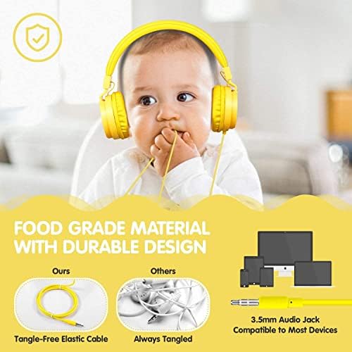 Premium ONTA Kids Headphones – Comfortable Noise-Canceling On-Ear Headset for Young Learners | Durable Wired Earphones Designed for School, Travel, and Home | Perfect Fit for i Pads, Smartphones, and Laptops | Unmatched Sound Quality for Ages 3+