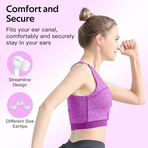 TAGRY True Wireless Bluetooth Earbuds – 60 Hours Playback with LED Battery Display, IPX5 Waterproof, Wireless Charging Case – Perfect for Sports, TV, Smartphones, and Laptops – Superior Sound Quality and Comfort for Active Lifestyles